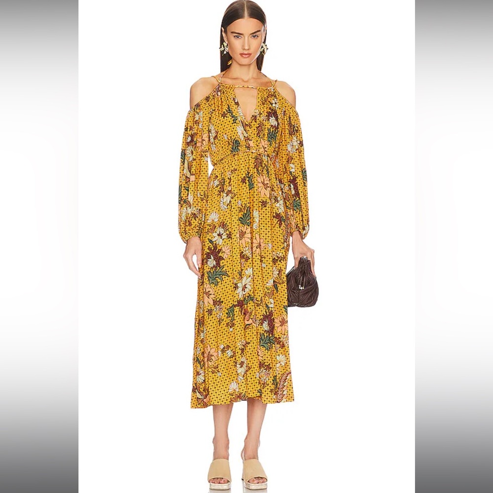 NWT Ulla Johnson Noemi Dress in Amber - Picture 3 of 4